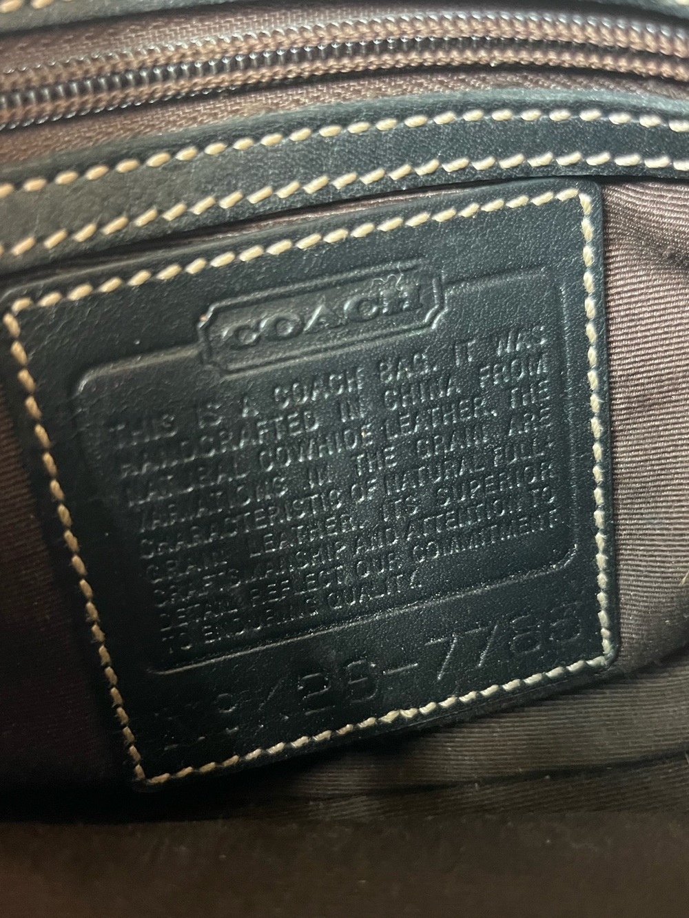 COACH HAMPTON DEMI BAG BLACK LEATHER SMALL SHOULDER BAG - Picture 4 of 7